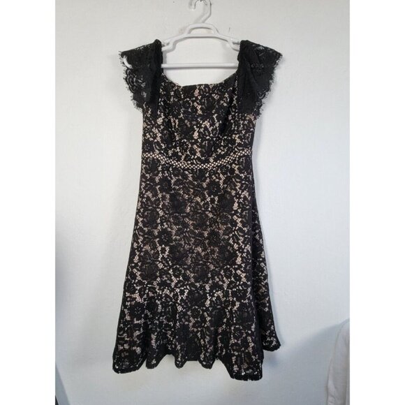 J.Crew Womens Off-The-Shoulder Black Lace Dress Size 12 Career H2189 New